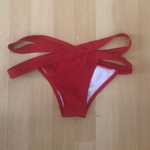 Red bikini bottoms from zaful